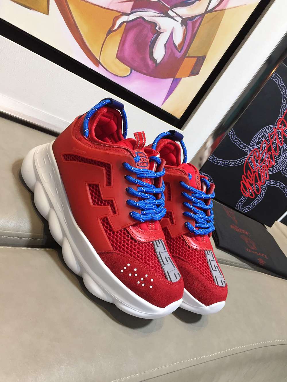 V*ERSACE SNEAKERS RED